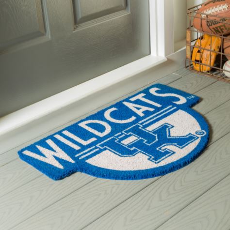 Kentucky Wildcats - Shaped Coir Punch Mat