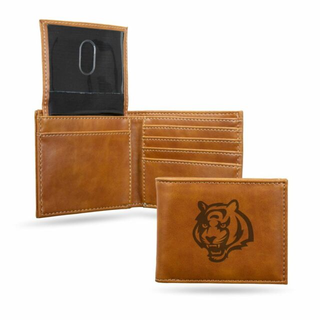 Cincinnati Bengals Laser Engraved Billfold Wallet