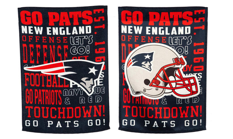 New England Patriots Fan Rules ES Garden Flag