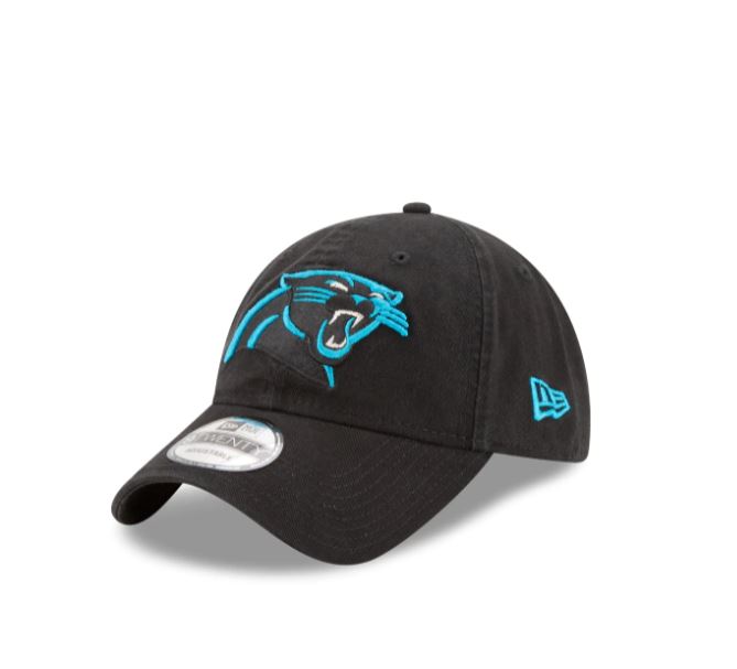 Carolina Panthers - 9Twenty Core Classic Black Adjustable Hat, New Era