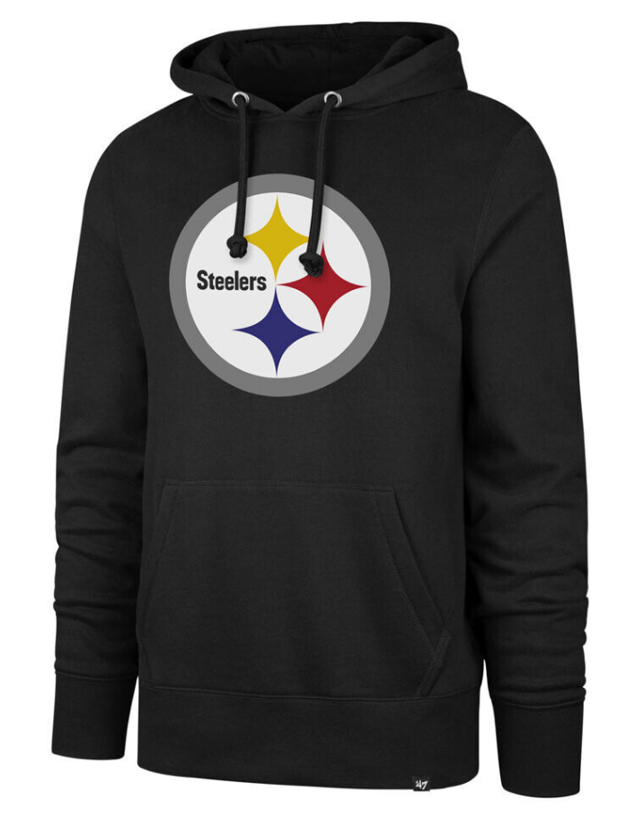 Pittsburgh Steelers - Jet Black D Imprint Headline Men's Hoodie