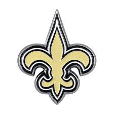 New Orleans Saints - Logo Metal 3" x 3.2" Auto Emblem