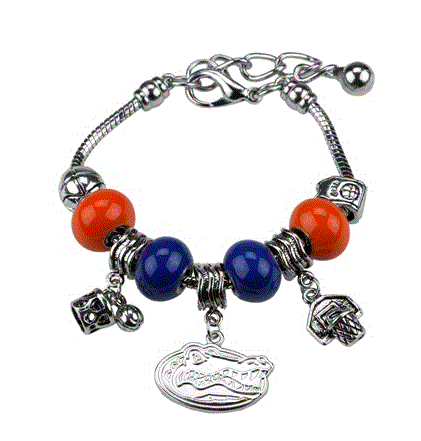 University of Florida - Florida Gators - The Slam Dunk - Charm Bracelet