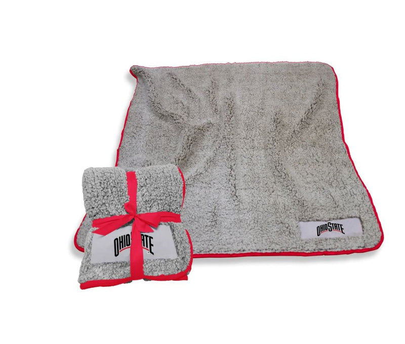 Ohio State - Frosty Fleece Throw Blanket