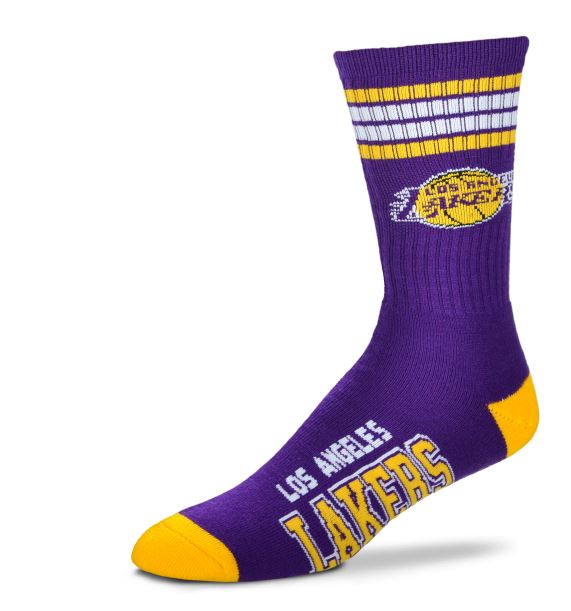 Los Angeles Lakers - 4 Stripe Deuce Socks