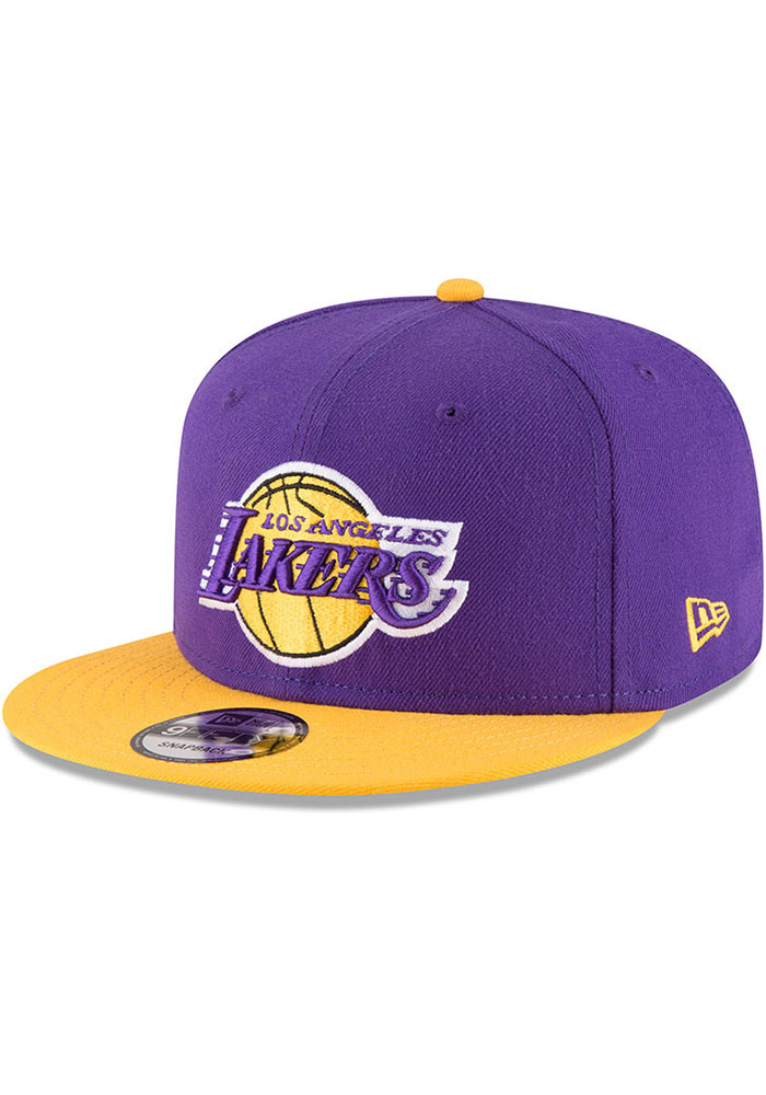 Los Angeles Lakers Purple 2Tone 9FIFTY Mens Snapback Hat