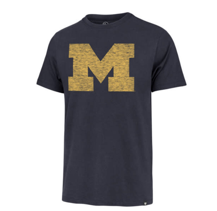 Michigan Wolverines - Atlas Blue Premier Franklin T-Shirt