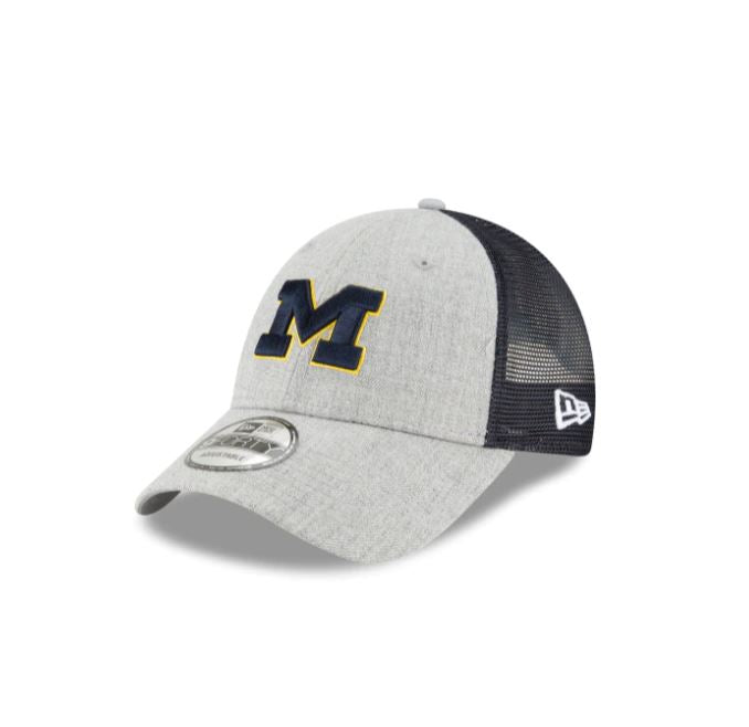 Michigan Wolverines - 9Forty Heathered Trucker Hat, New Era