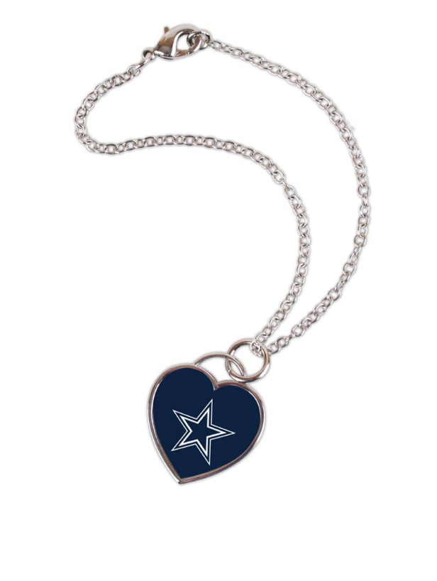 Dallas Cowboys - Heart Bracelet with 3D Heart