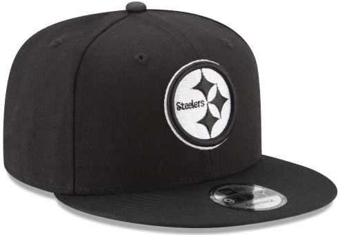 Pittsburgh Steelers - NFL Basic BW 9Fifty Snapback Black Hat, New Era