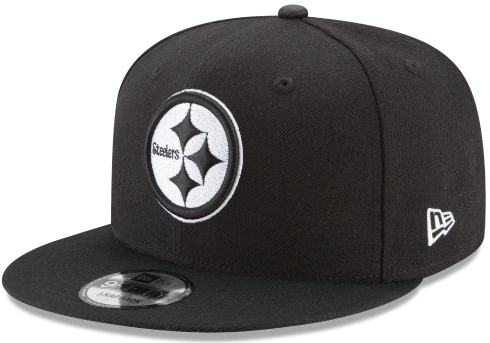 Pittsburgh Steelers - NFL Basic BW 9Fifty Snapback Black Hat, New Era