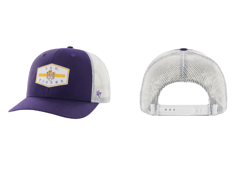 Louisiana State Tigers - LSU Vintage Convoy Trucker Hat, 47 Brand