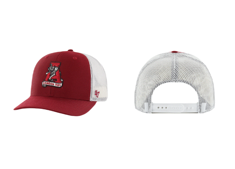 Alabama Crimson Tide - Vin Razor Red Trucker Hat, 47 Brand