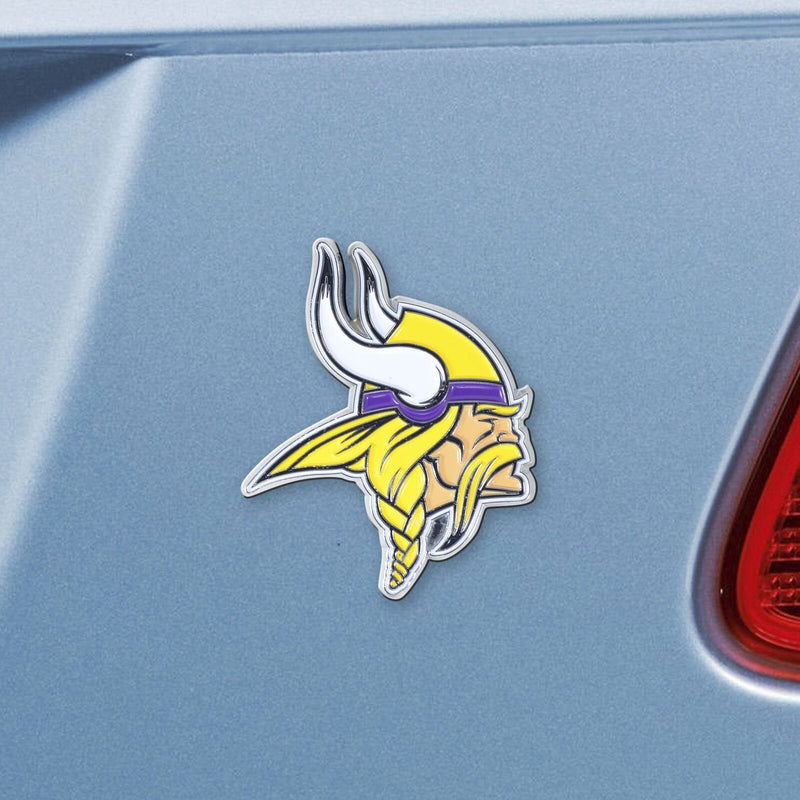 Minnesota Vikings - Logo Metal 3" x 3.2" Auto Emblem