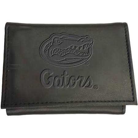 Florida Gators Black Leather Tri-Fold Wallet