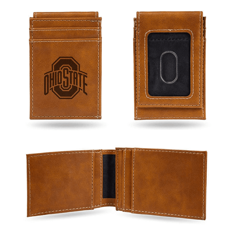 Ohio State Buckeyes Laser Engraved Front Pocket Wallet