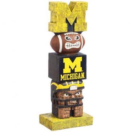 Michigan Wolverines Totem Pole