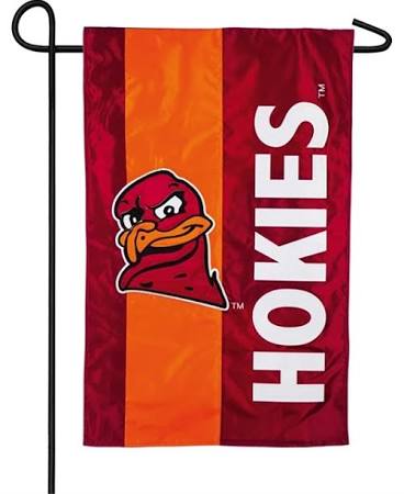 Virginia Tech Hokies Striped Garden Flag