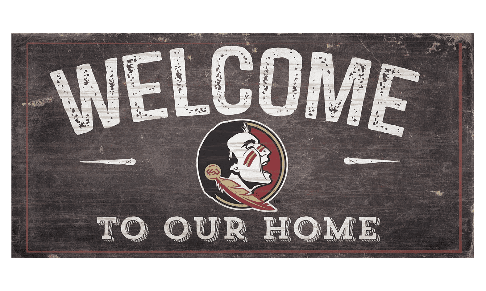 Florida State Seminoles Welcome Distressed Sign