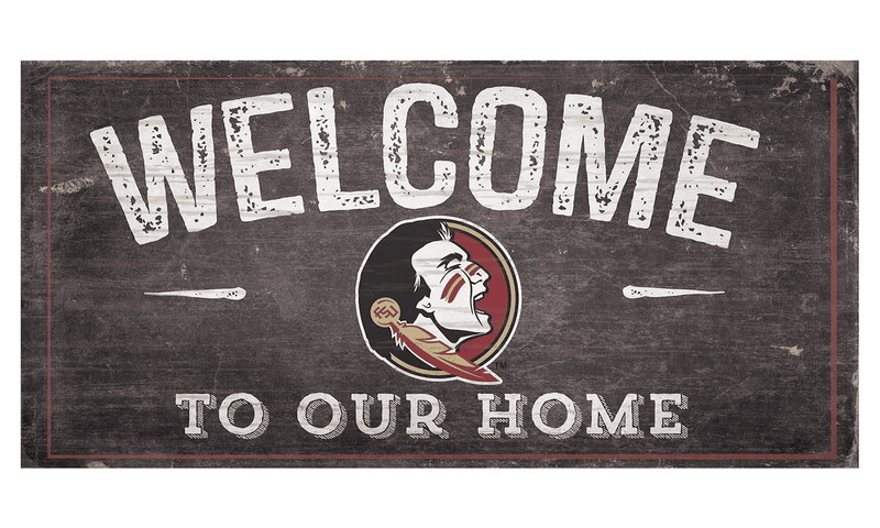 Florida State Seminoles Welcome Distressed Sign