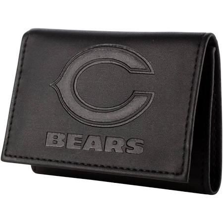 Team Sports America NFL Chicago Bears Tri-Fold Wallet, Black