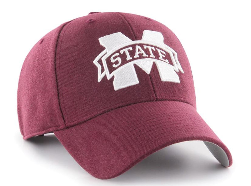 Mississippi State Bulldogs - Maroon MVP Adjustable Hat, 47 Brand