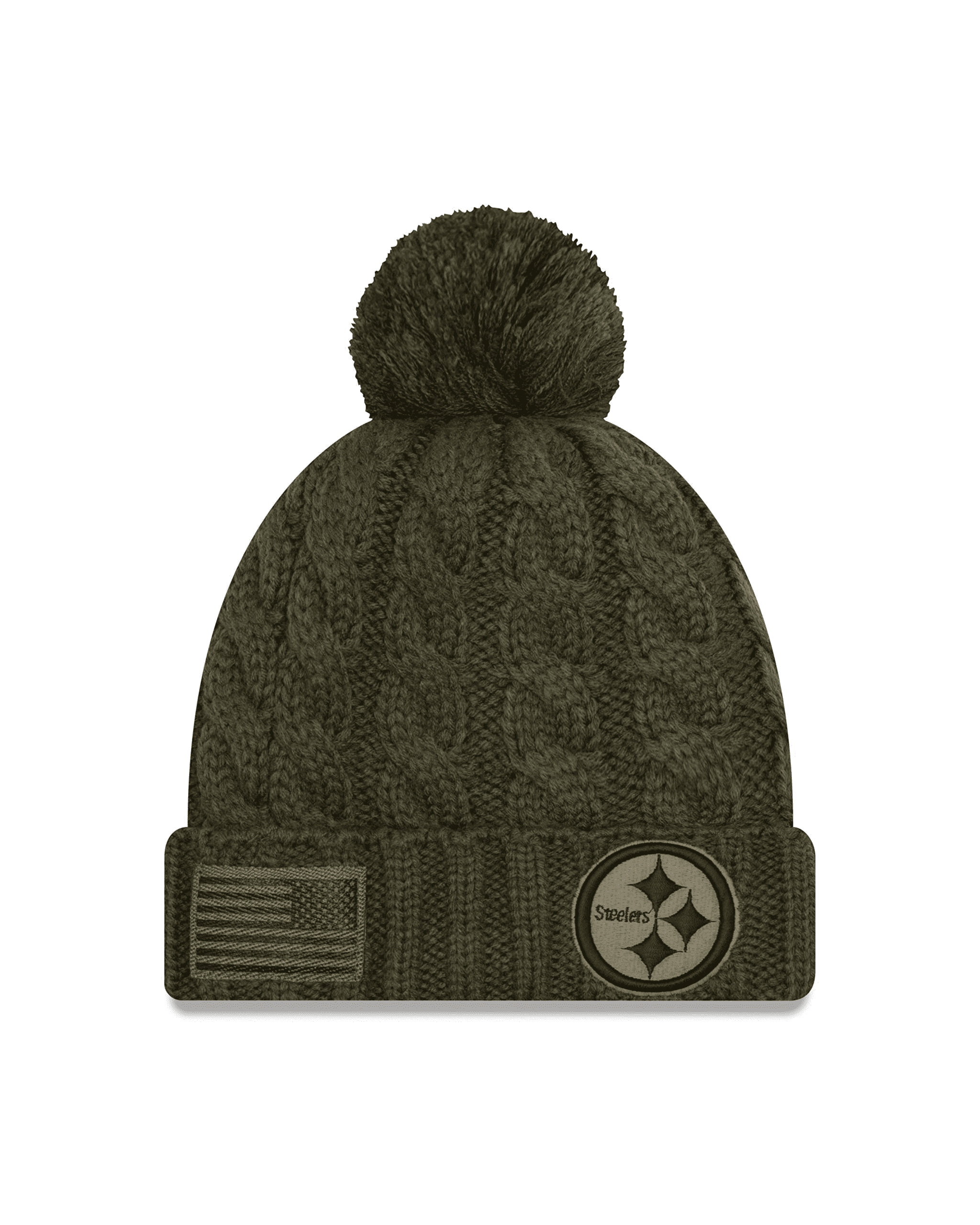 Women's Pittsburgh Steelers Salute To Service Pom Knit Hat