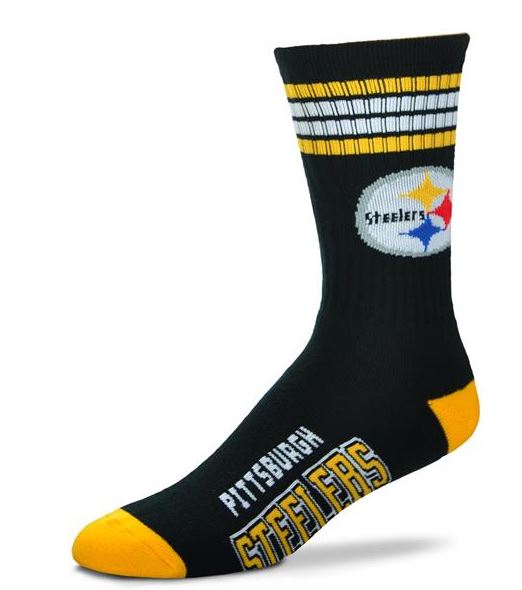 Pittsburgh Steelers - 4 Stripe Deuce Socks