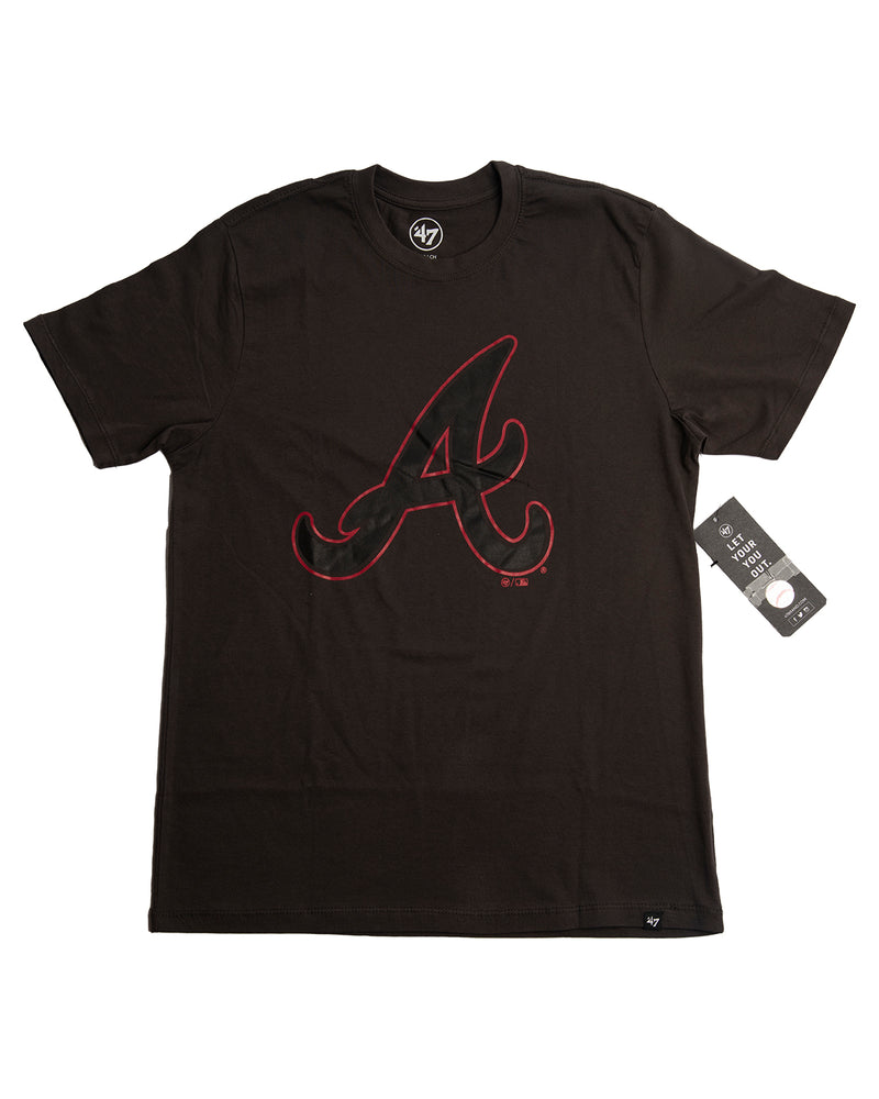 Atlanta Braves - Charcoal Pop Imprint Super Rival Mens Tee