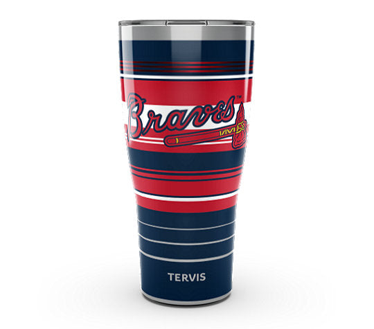 Atlanta Braves - MLB Hype Stripes Stainless Steel Tumbler