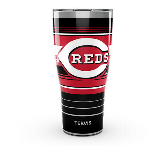 Cincinnati Reds - MLB Hype Stripes Stainless Steel Tumbler