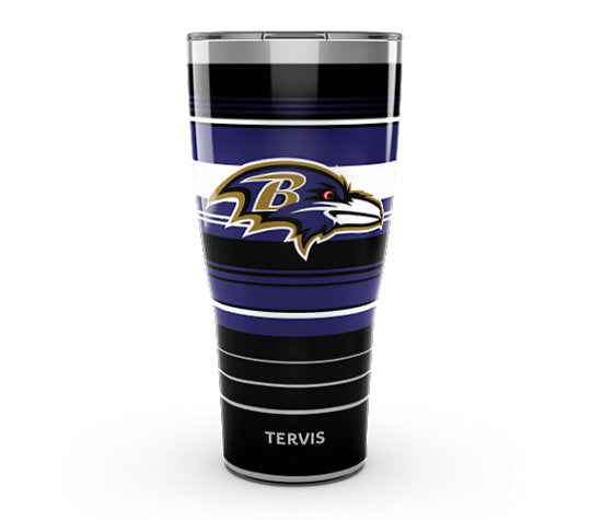 Baltimore Ravens - NFL Hype Stripes Stainless Steel Tumbler