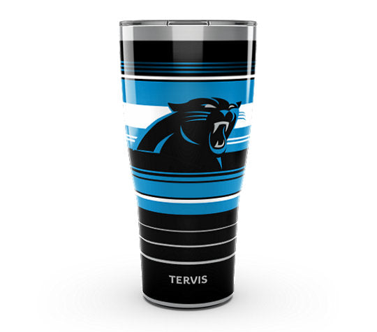 Carolina Panthers - NFL Hype Stripes Stainless Steel Tumbler