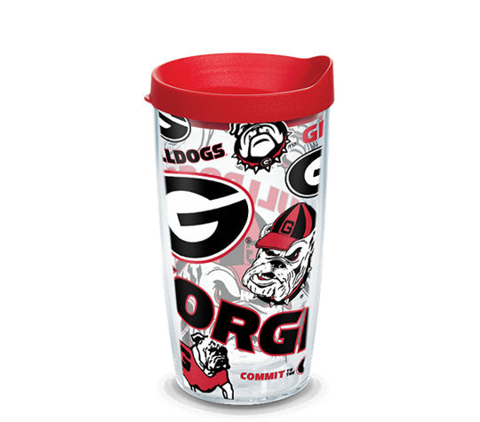 Georgia Bulldogs - All Over Plastic Tumbler