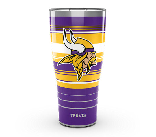 Minnesota Vikings - NFL Hype Stripes Stainless Steel Tumbler