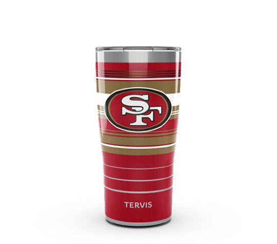 San Francisco 49ers - NFL Hype Stripes Stainless Steel Tumbler