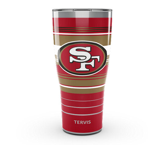 San Francisco 49ers - NFL Hype Stripes Stainless Steel Tumbler