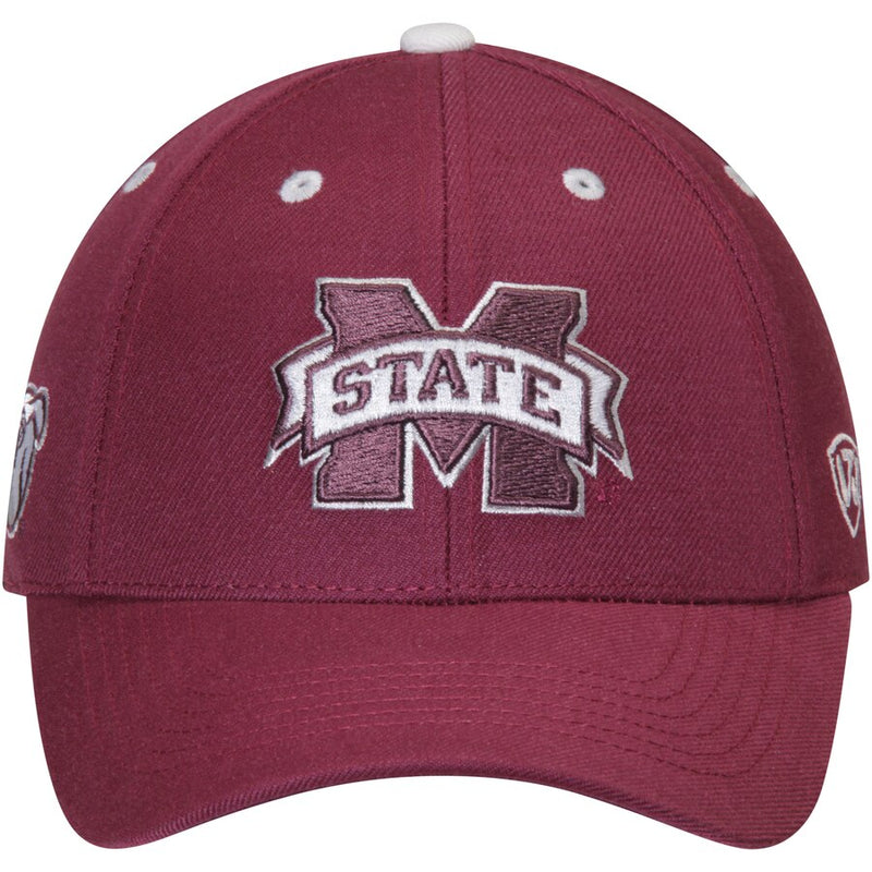 Mississippi State Bulldogs Triple Threat Adjustable Hat - Maroon