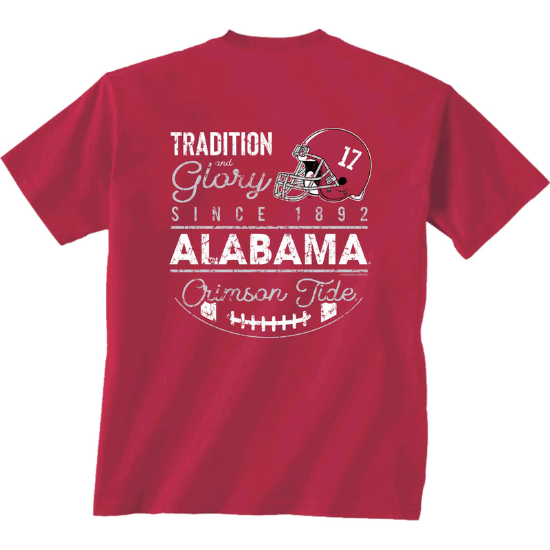 Alabama Crimson Tide Old School Helmet Red T-Shirt