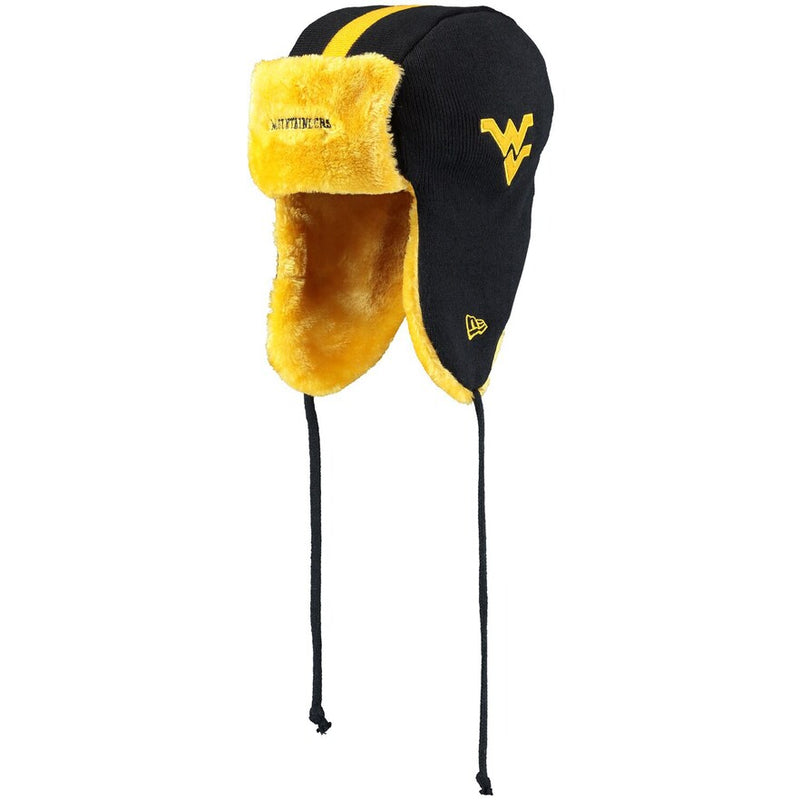 Men's Navy/Gold West Virginia Mountaineers Helmet Trapper Knit Hat