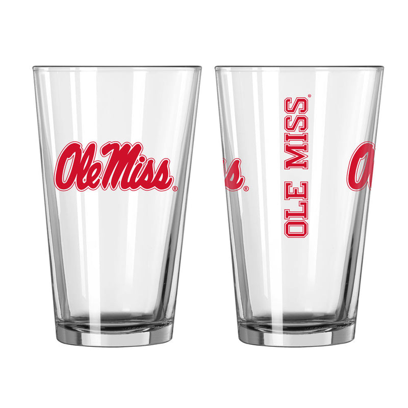 Mississipi Rebels Ole Miss - 16oz Gameday Pint Glass